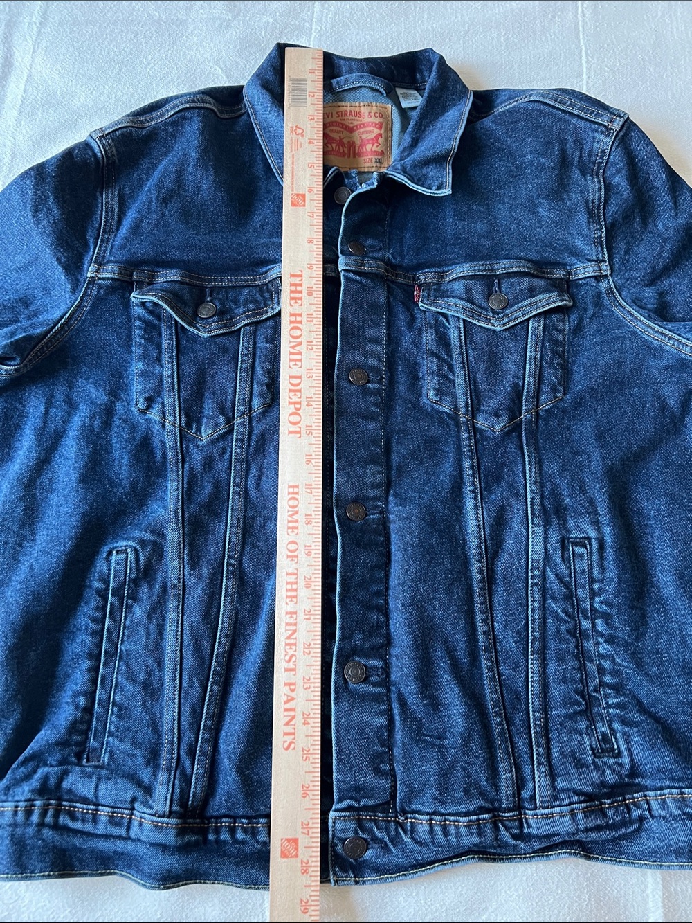 Levi's Indigo Blue Denim Trucker Jacket - Picture 9 of 13